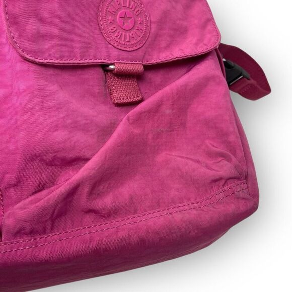 Kipling Large Baby Bag Nylon Very Berry Pink - Picture 5 of 10